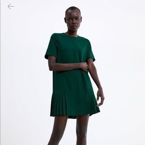 ZARA Dark Green Mini Dress